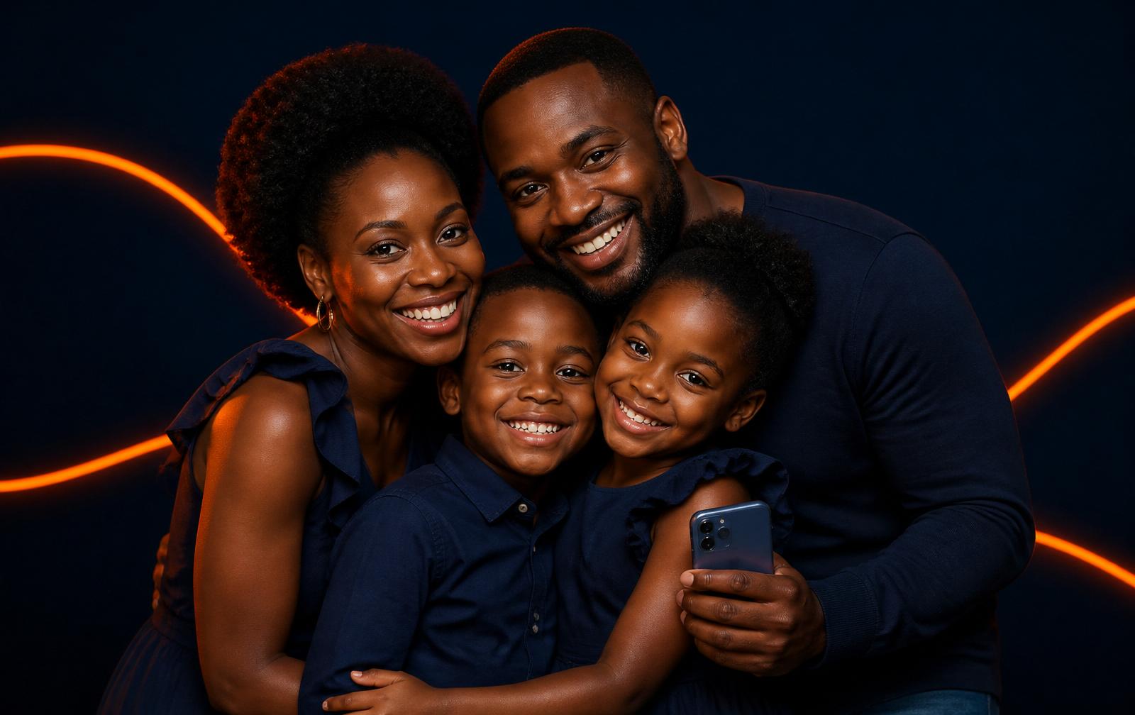 An African family protected by Africnam